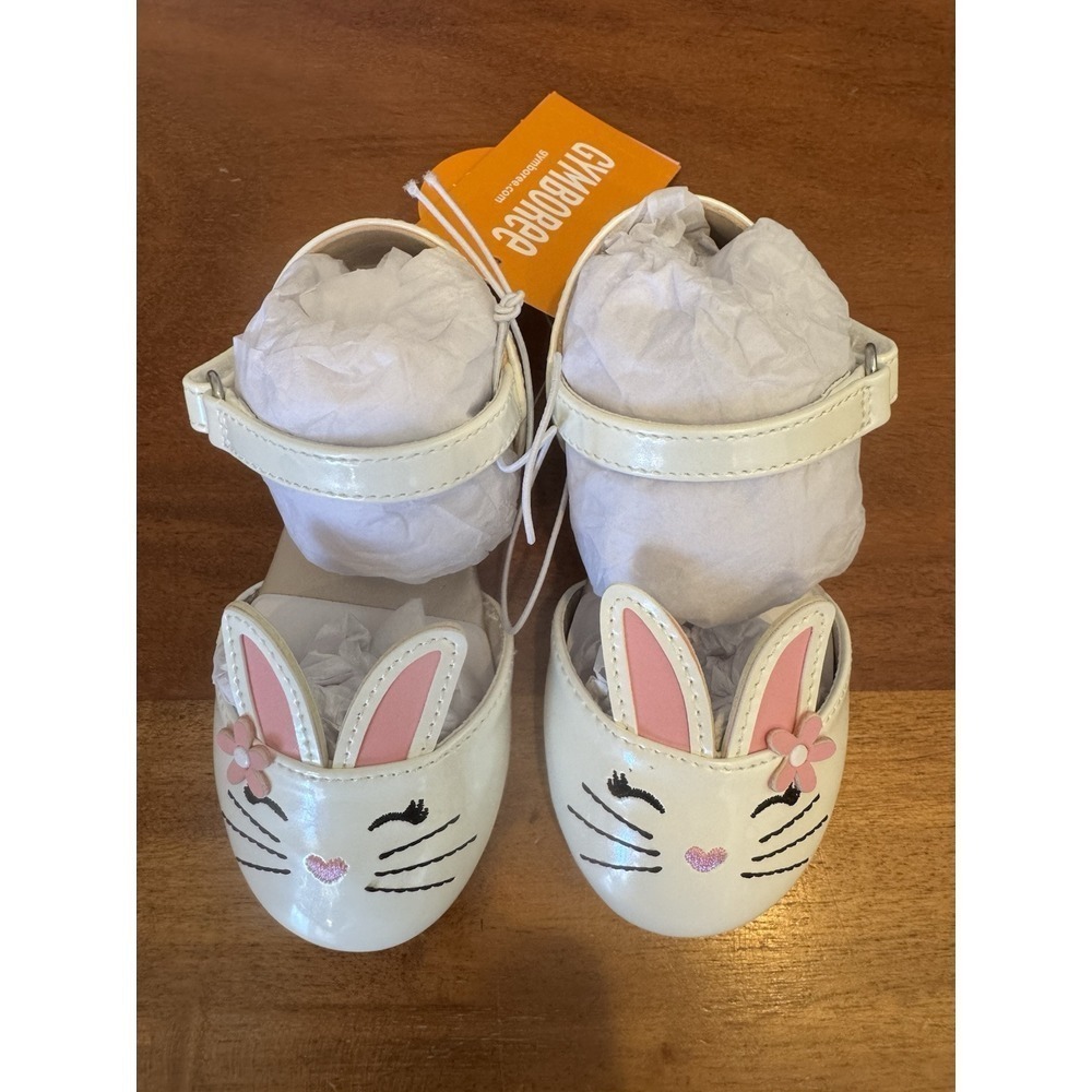 Gymboree Size 6 Easter Bunny Rabbit Mary Jane Ballet Shoes‎ Girls Toddler NWT